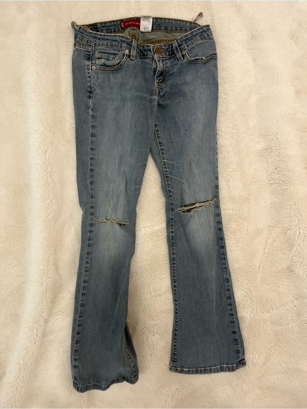 Levi’s 524 Too Superlow Flare Denim Jeans Women’s Medium